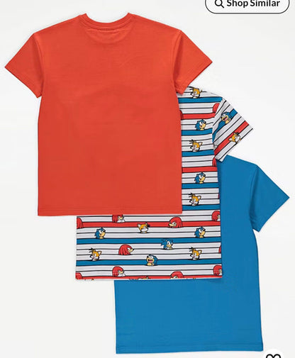 GEORGE SONIC T-SHIRTS PACK OF 3