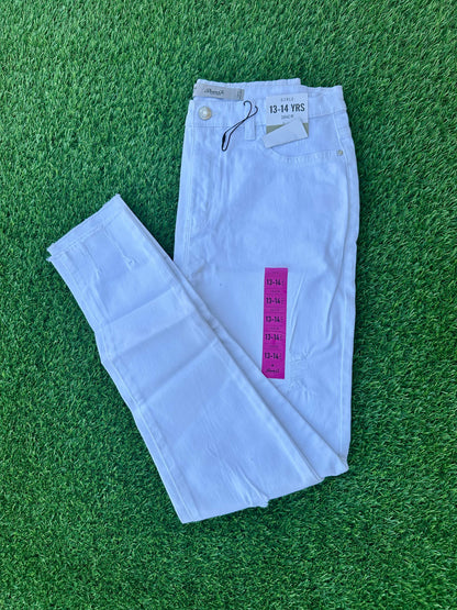GIRLS WHITE JEANS