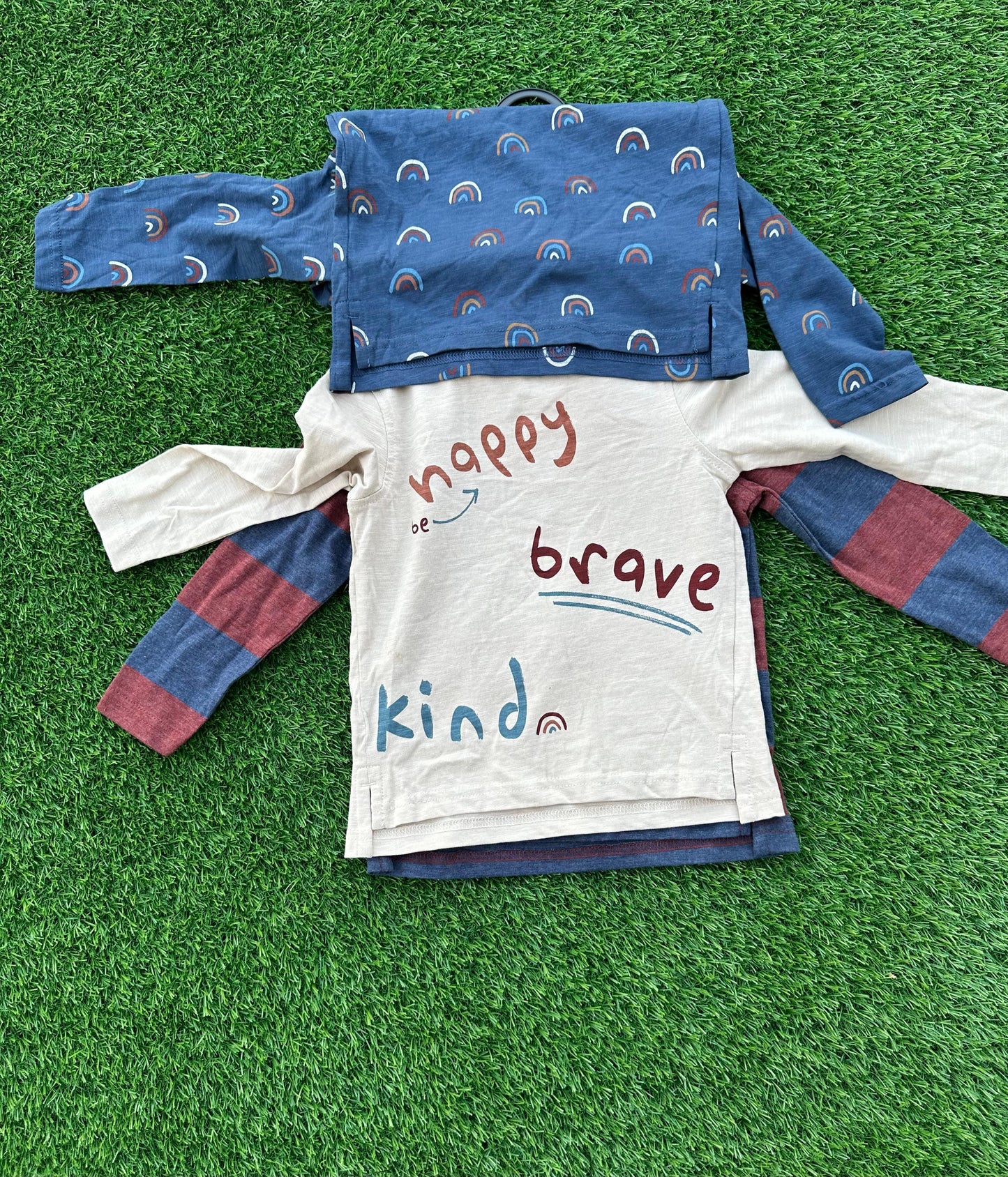 GEORGE RAGLAN LONG SLEEVES T-SHIRT PACK OF 3