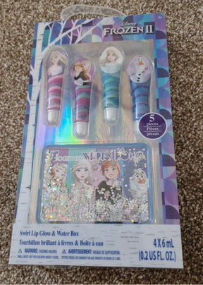 Disney Frozen II Lip Gloss and Water box
