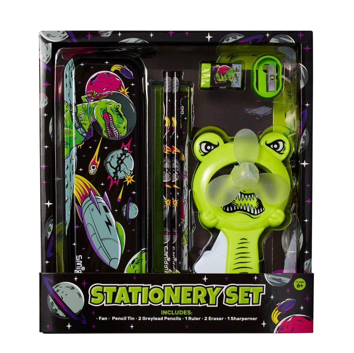 SMIGGLE STATIONERY SET WITH FAN KIT