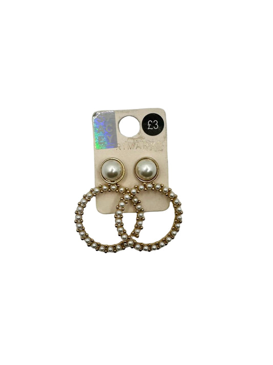 PRIMARK PERAL HOOP EARRINGS