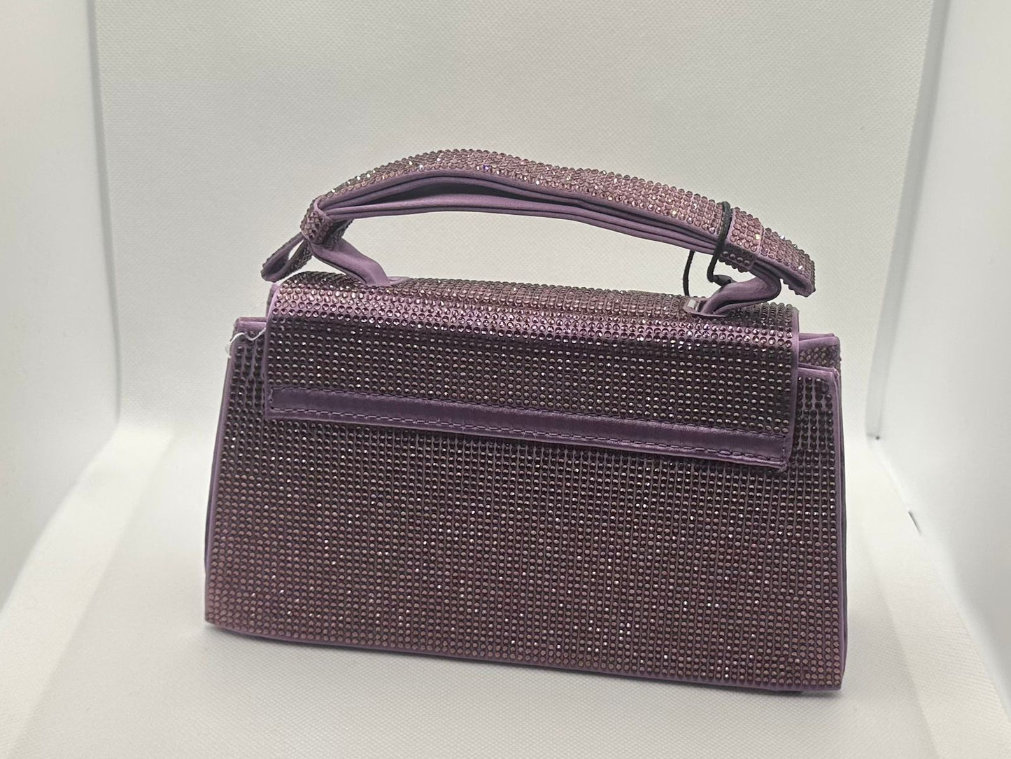 ZARA SHIMMERY RHINESTONE MINI CITY BAG