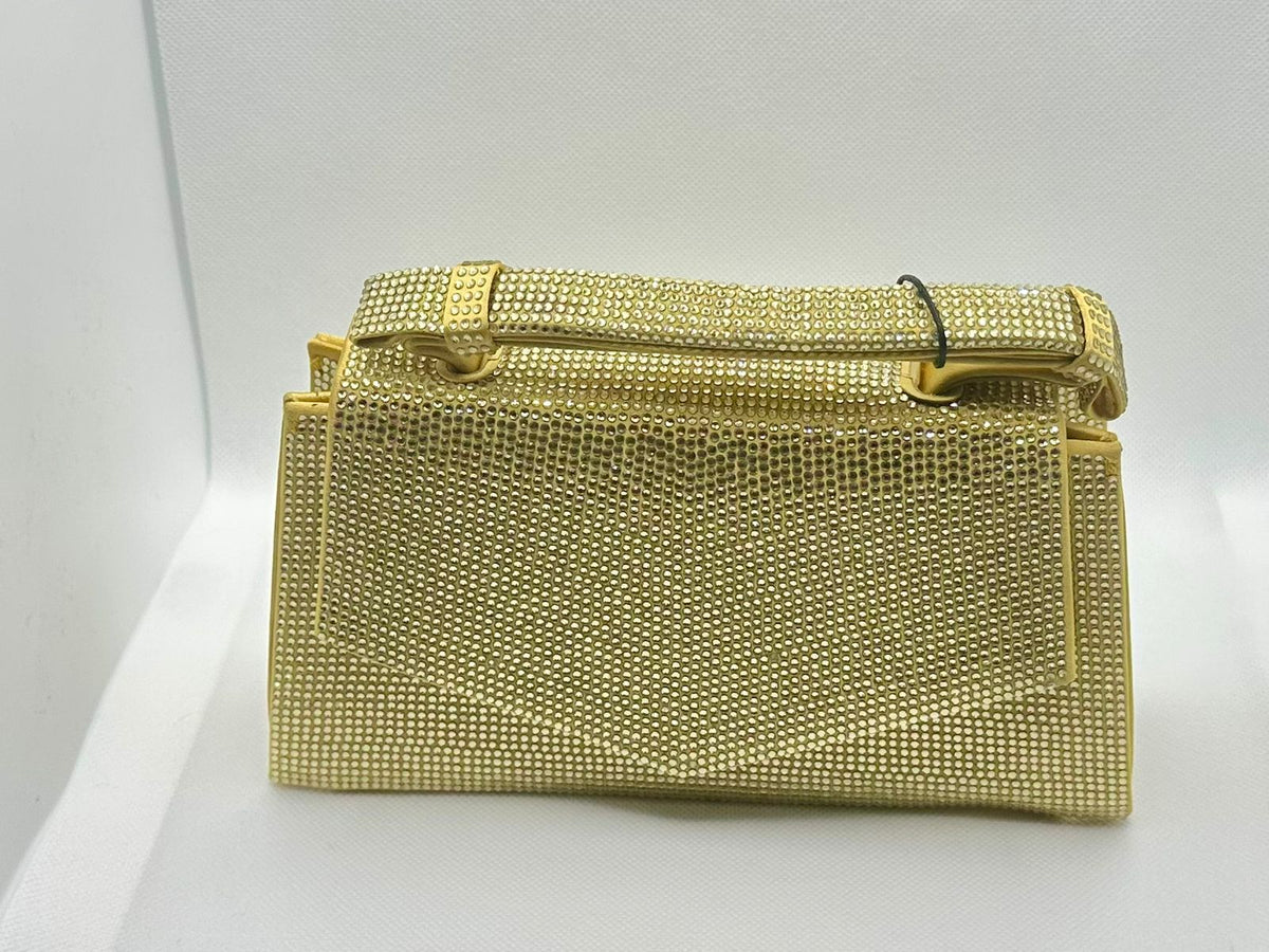ZARA SHIMMERY RHINESTONE MINI CITY BAG