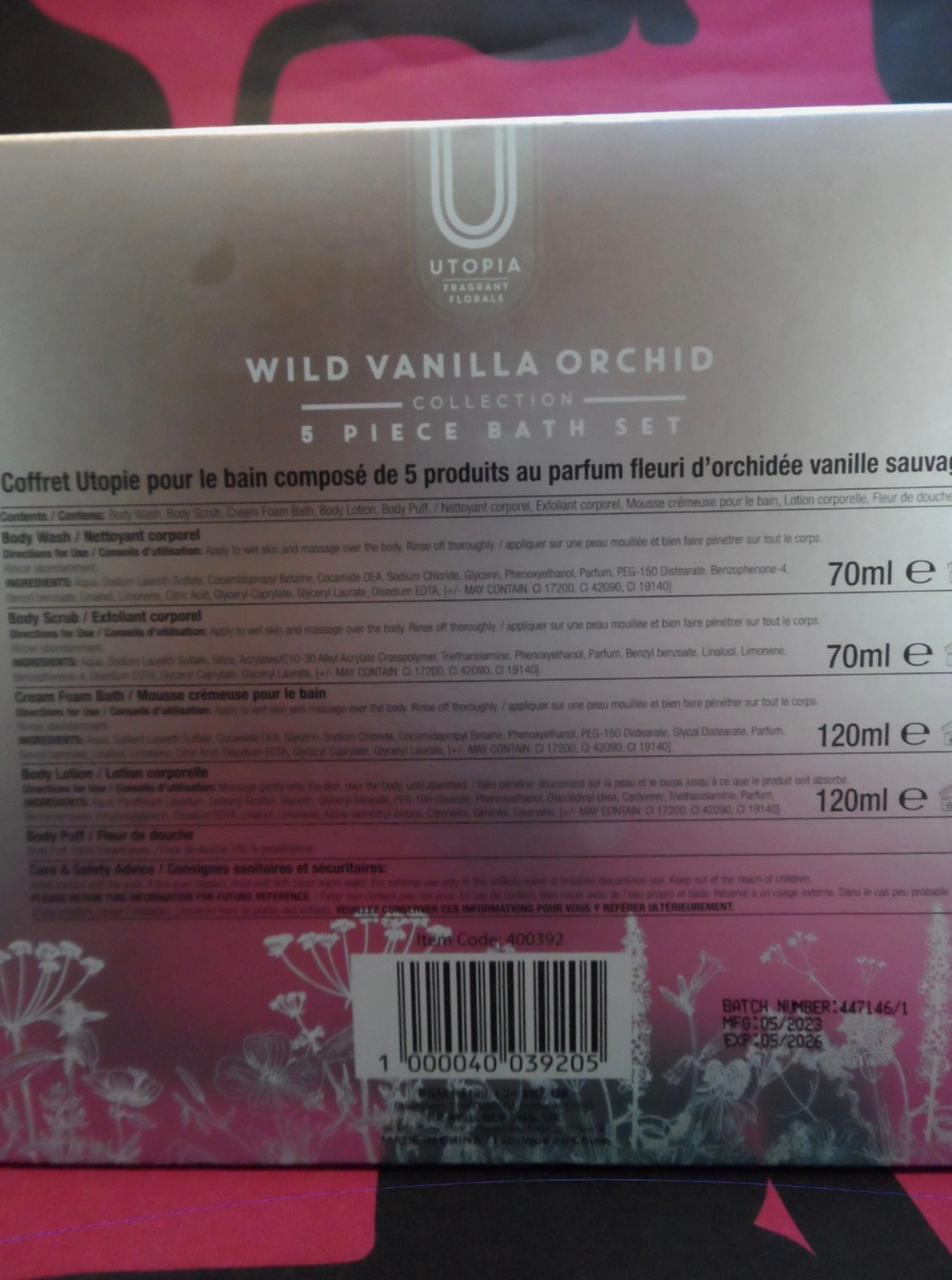 WILD VANILA ORCHID COLLECTION 5 PIECE BATH SET