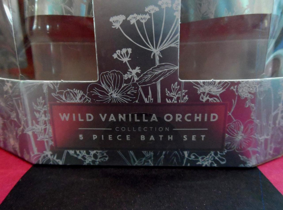 WILD VANILA ORCHID COLLECTION 5 PIECE BATH SET