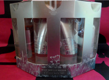 WILD VANILA ORCHID COLLECTION 5 PIECE BATH SET