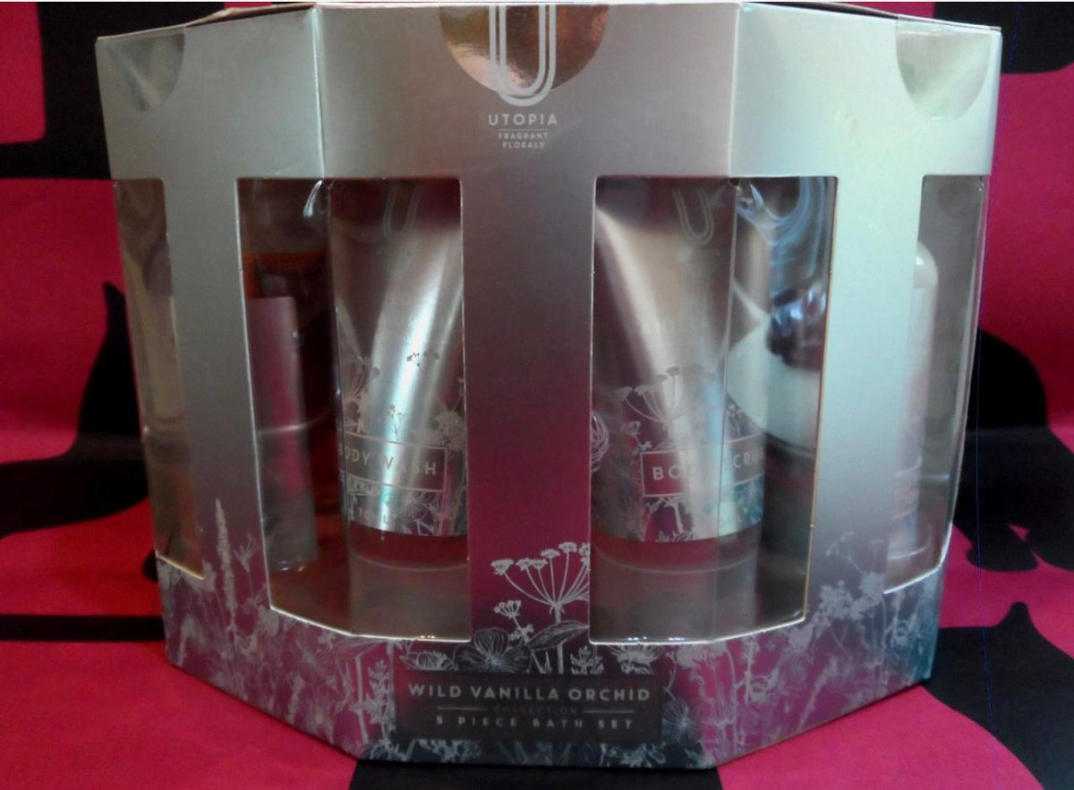 WILD VANILA ORCHID COLLECTION 5 PIECE BATH SET