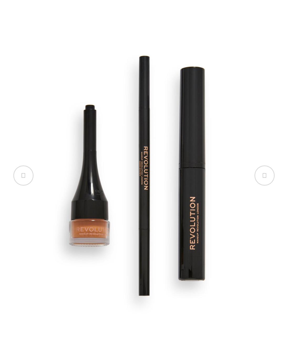REVOLUTION ULTRA BROWN EYE BROW BUILDER KIT