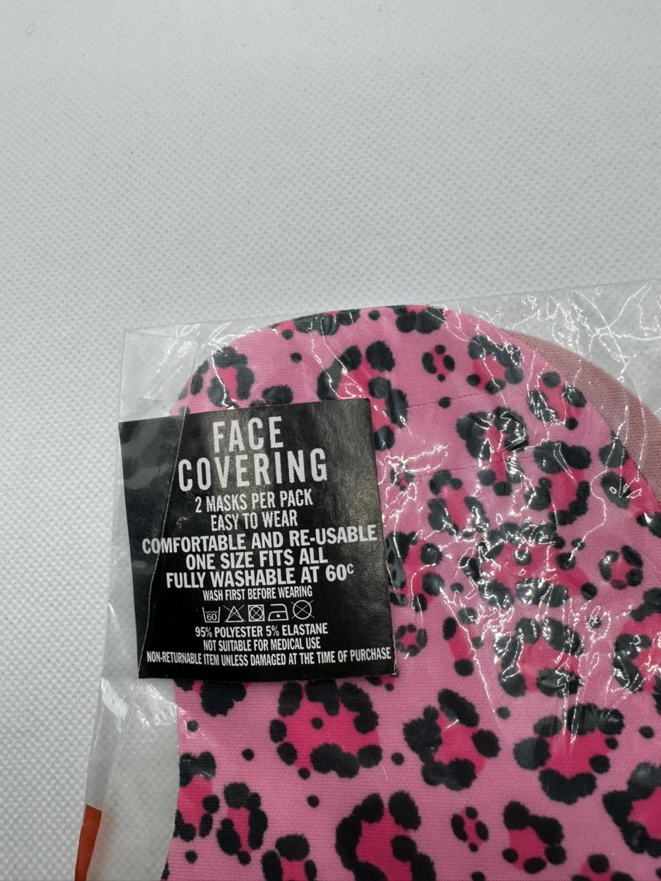 FACE COVERING COMFORTABLE WASHABLE MASK PACK OF 2