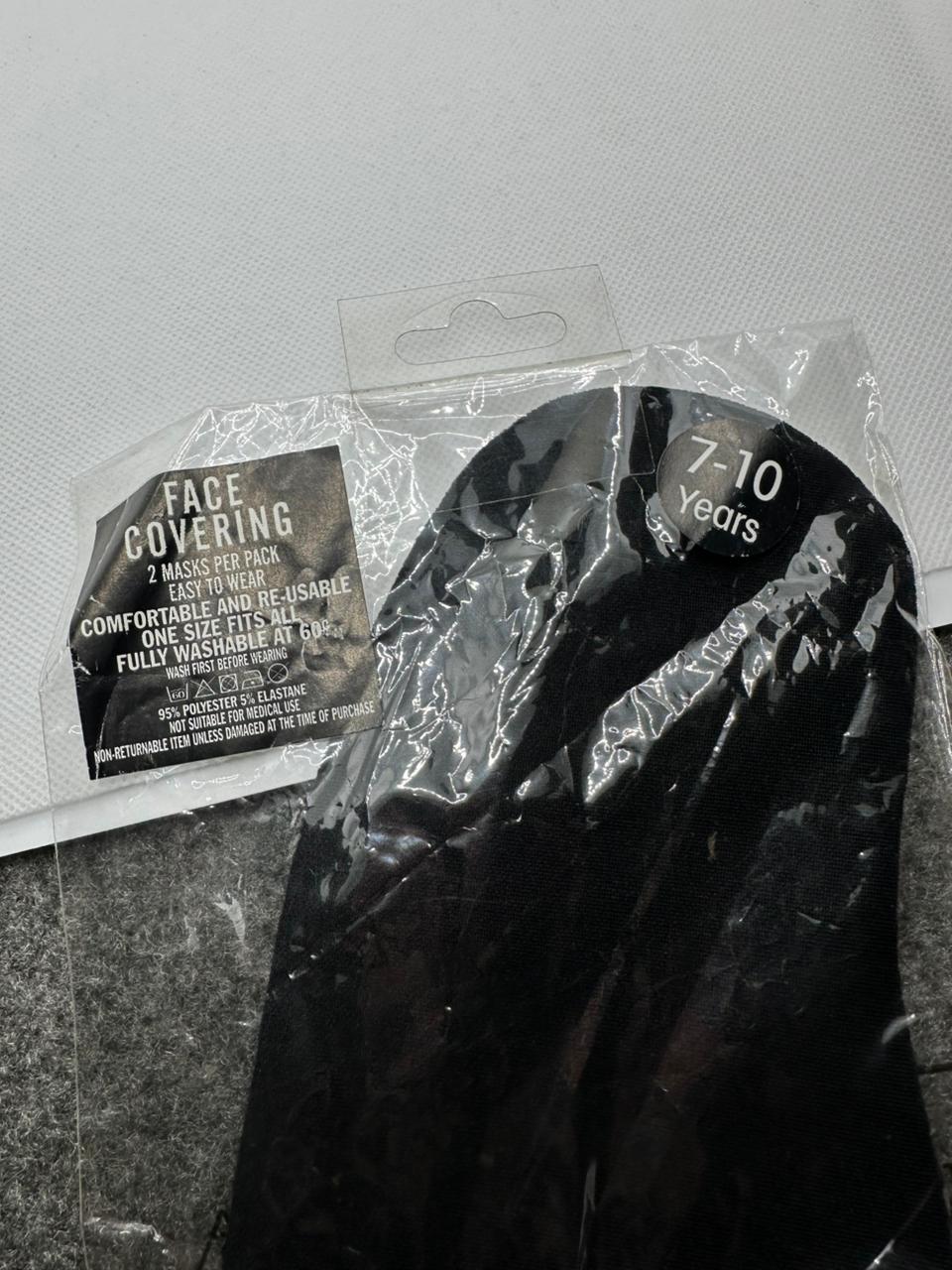 FACE COVERING COMFORTABLE WASHABLE MASK PACK OF 2