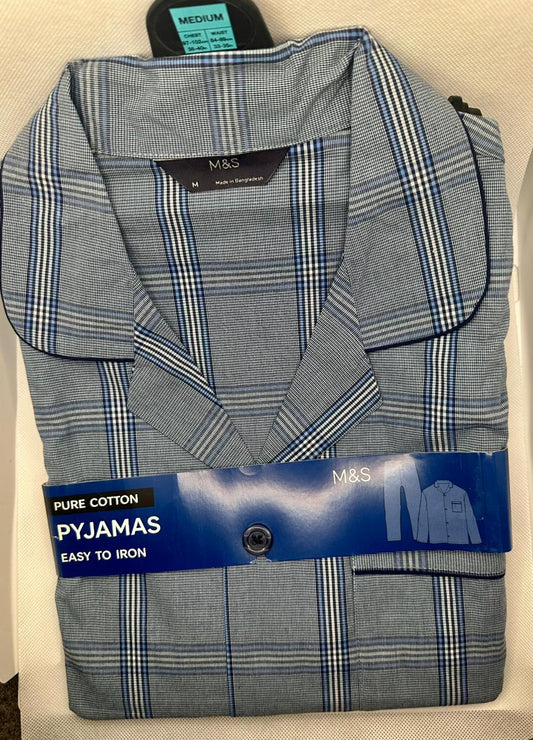 M&S PURE COTTON PJ SET