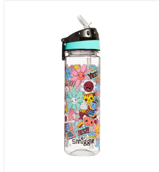 SMIGGLE SIPPER BRIGHT SIDE BPA FREE WATER BOTTLE 650ML