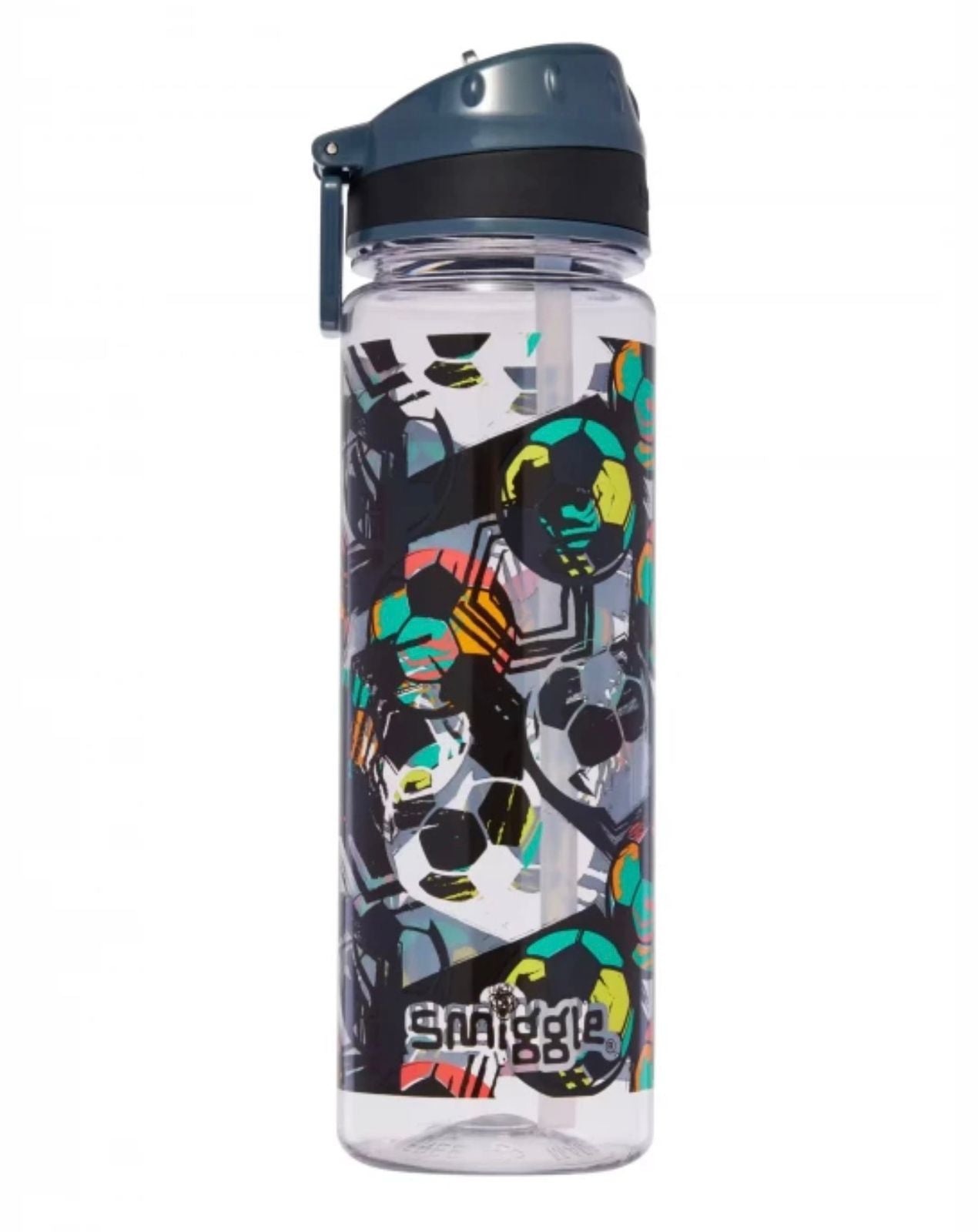 SMIGGLE SIPPER FOOTBALL BPA FREE WATER BOTTLE 650ML