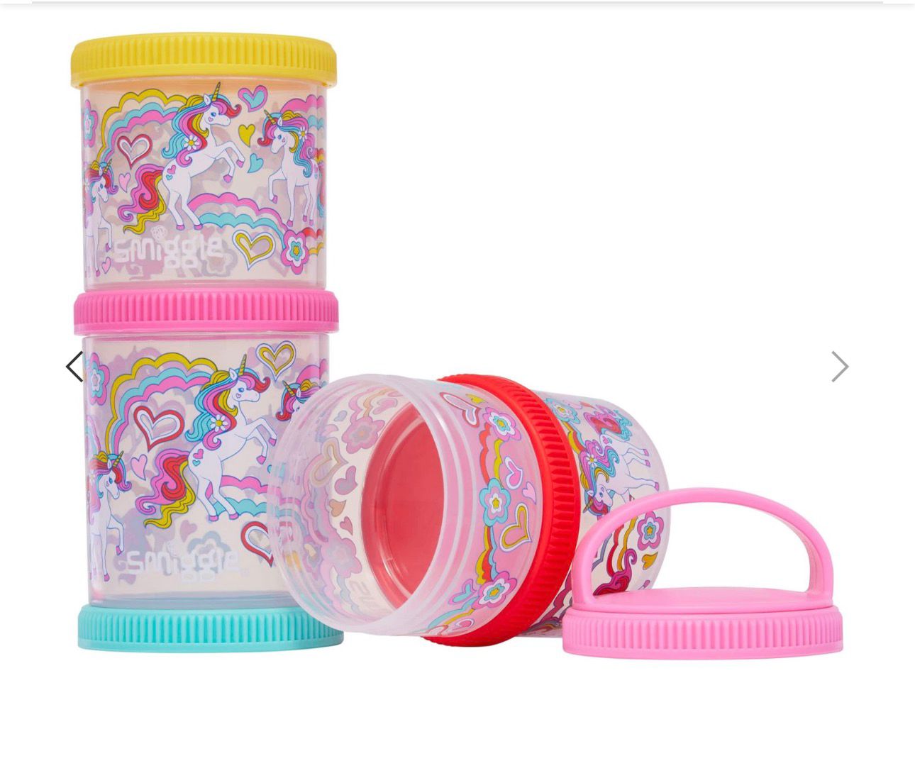 SMIGGLE SNAK & STACK CONTAINER SET OF 4