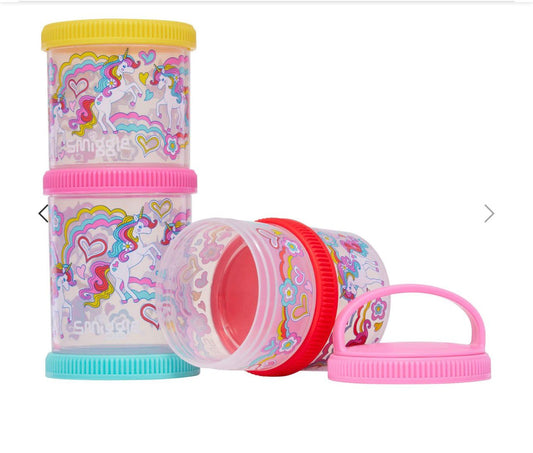 SMIGGLE SNAK & STACK CONTAINER SET OF 4