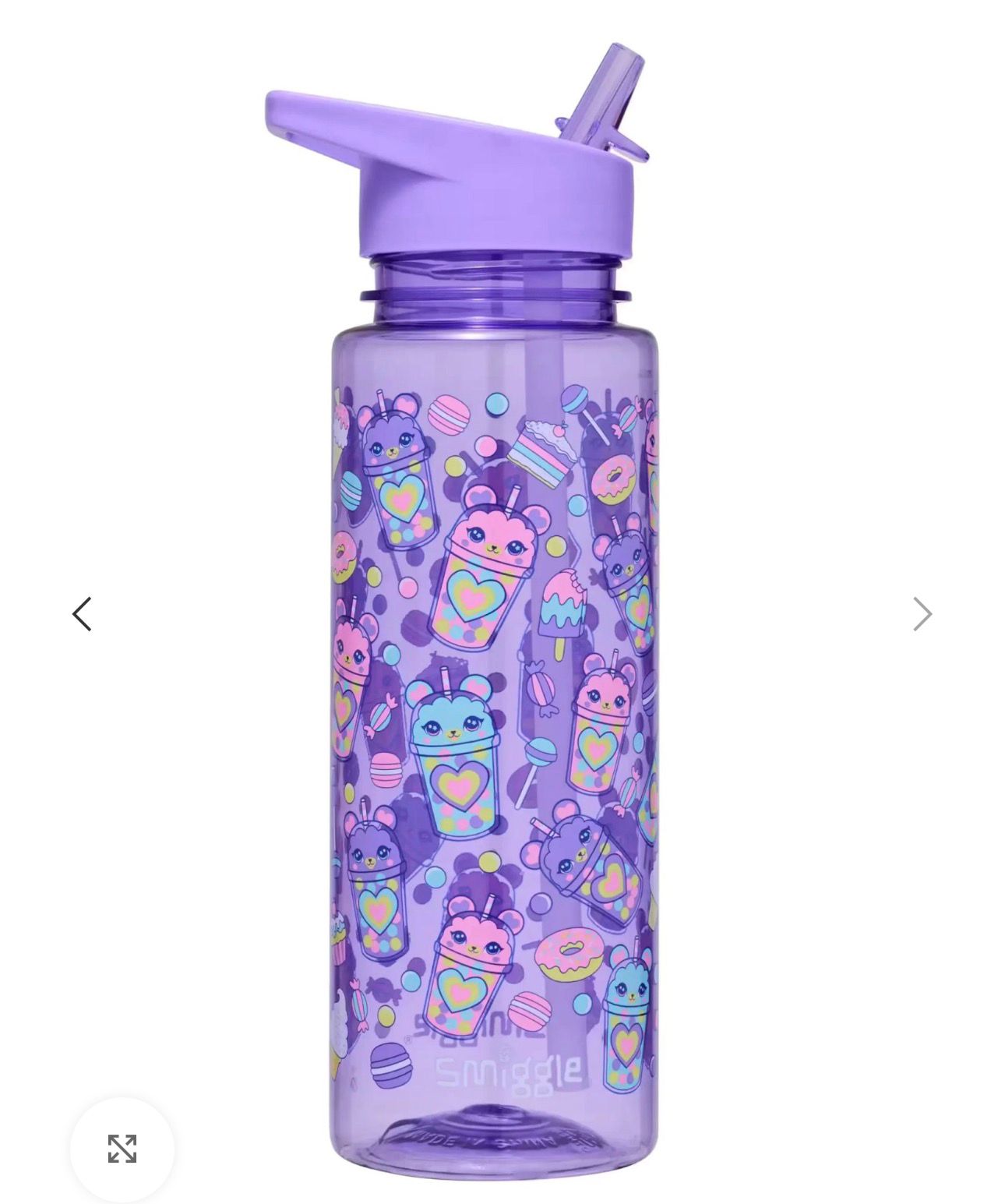 SMIGGLE SIPPER WONDER WORLD BPA FREE WATER BOTTLE 750ML