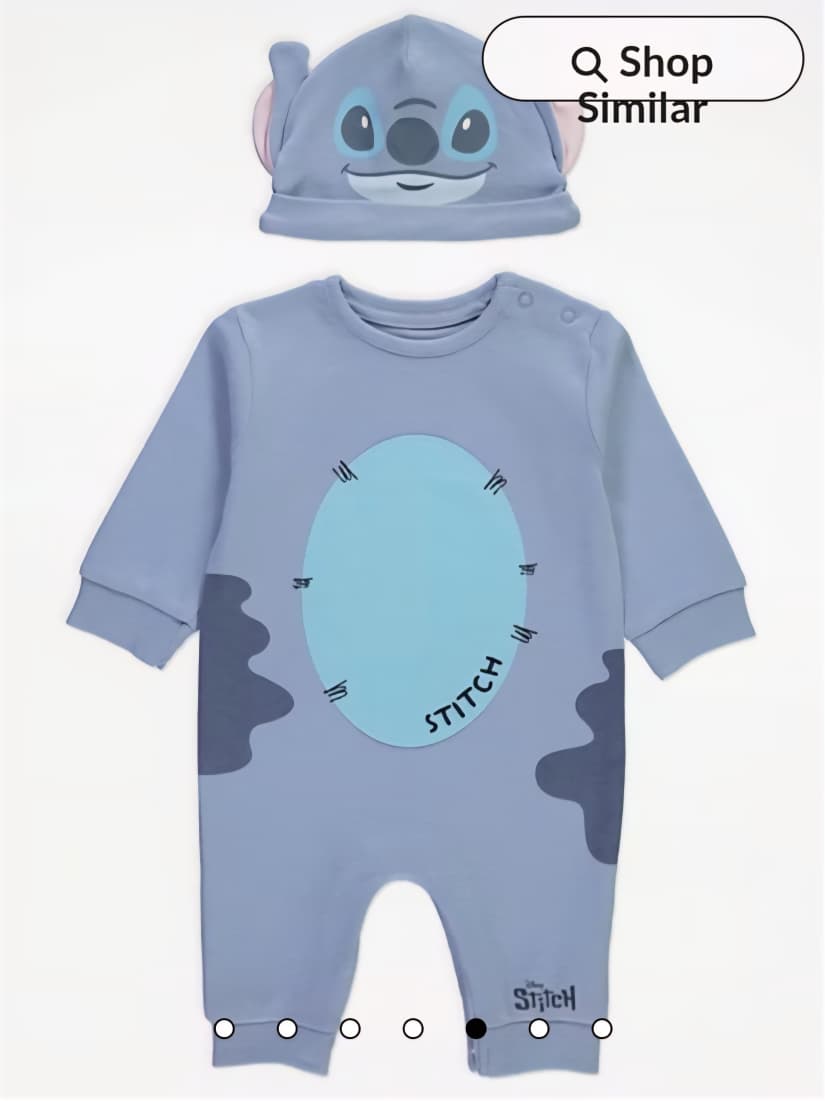 GEORGE DISNEY STICH BLUE ALL IN ONE AND HAT SET