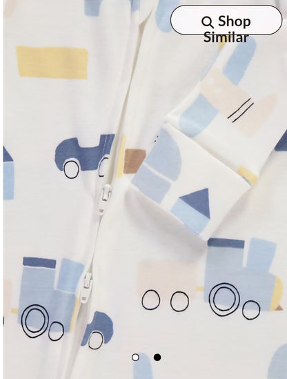 GEORGE CAR THEMED COTTON ROMPER SET PACK OF 3