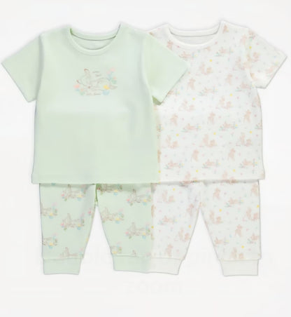GEORGE DISNEY BANBI SHORT SLEEVE PJ SET PACK OF 2