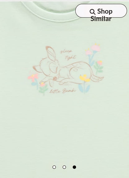 GEORGE DISNEY BANBI SHORT SLEEVE PJ SET PACK OF 2