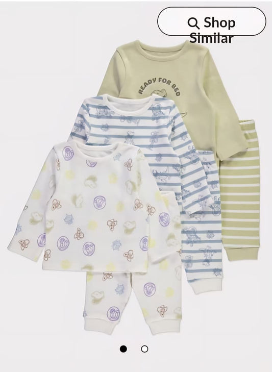 GEORGE DINO PJ SET PACK OF 3