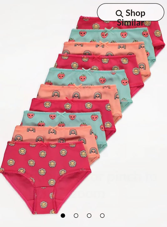 GEORGE RAINBOW BRIEFS PACK OF 10