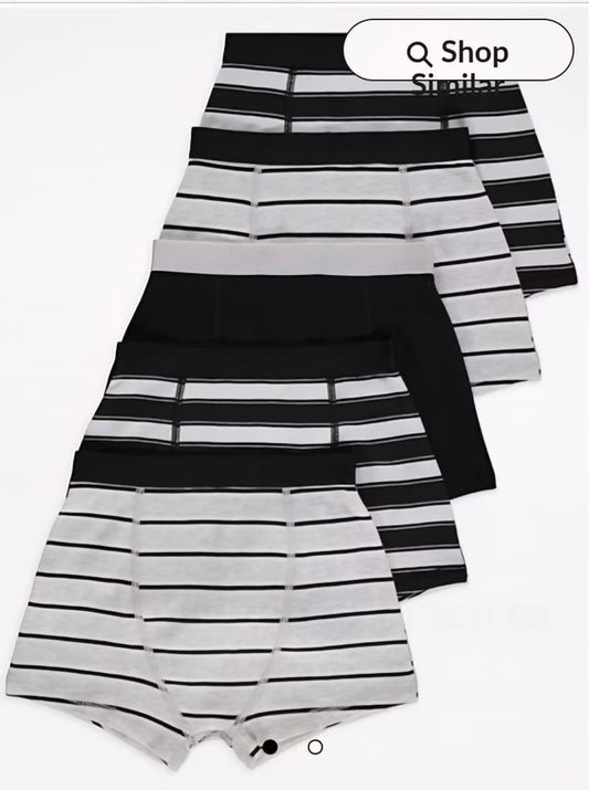 GEORGE  STRIPED TRUNKS PACK OF 5