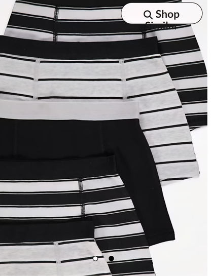 GEORGE  STRIPED TRUNKS PACK OF 5