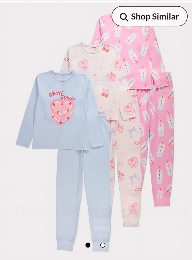 GEORGE SWEET TREATS LONG SLEEVE PJ SET PACK OF 3