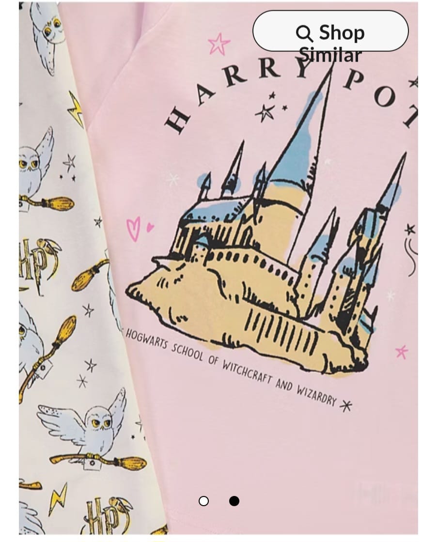 GEORGE HARRY POTTER HEDWIG HOGWARTS PJ SET PACK OF 3