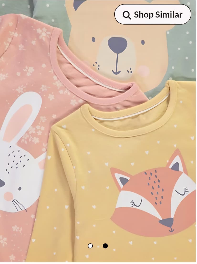 GEORGE WOODLAND ANIMAL PJ SET PACK OF 3
