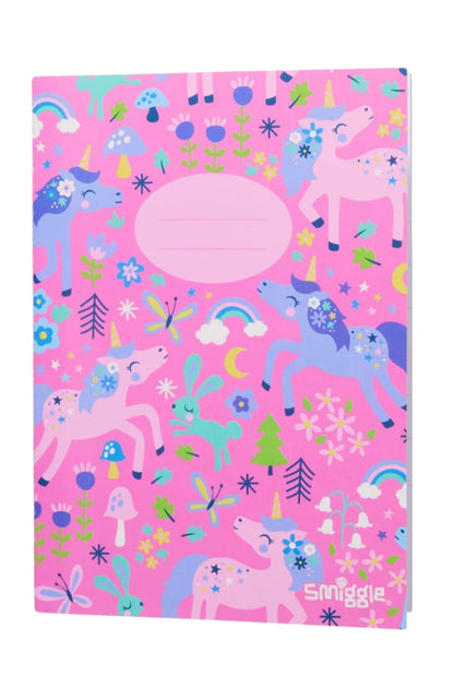 SMIGGLE UNICORN PATTREN BAKPACK WITH COLOUR SET PENICLE SET BOTTLE AND 6 LINEED EXERCISE BOOK