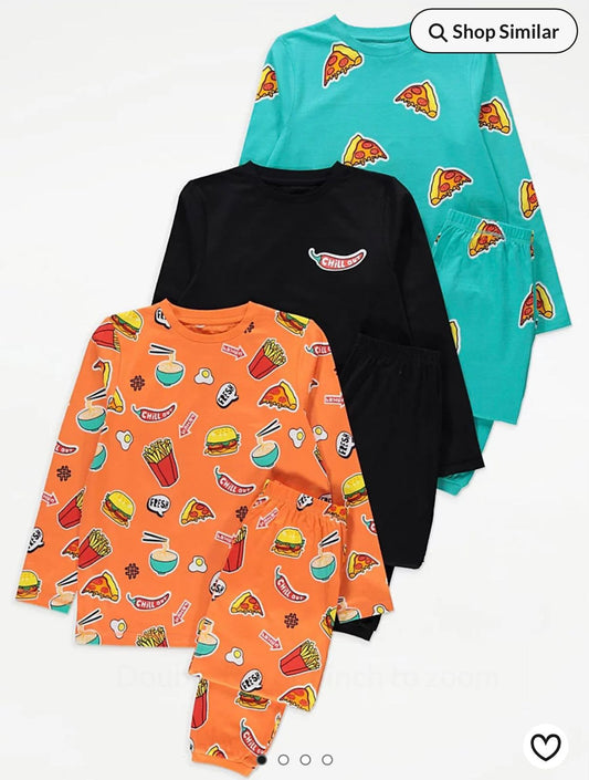 GEORGE COTTON PJ SET PACK OF 3