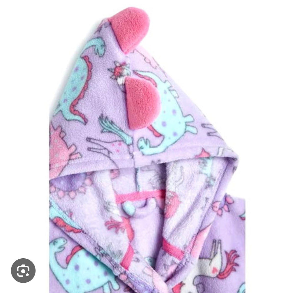 KIDS PURPLE DINO DRESSION GOWN