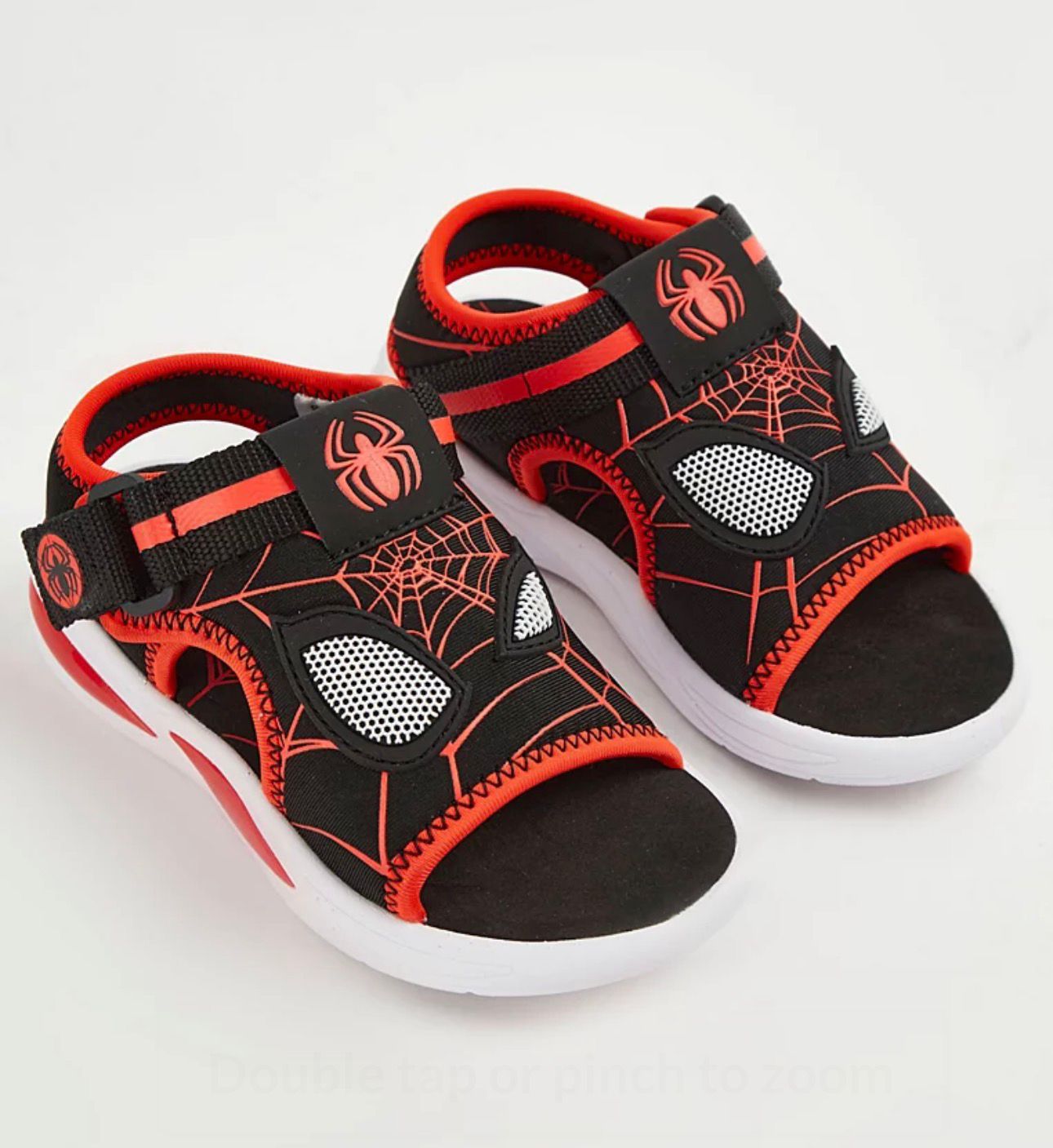 GEORGE MARVEL SPIDER MAN BLACK TREKKER SANDALS