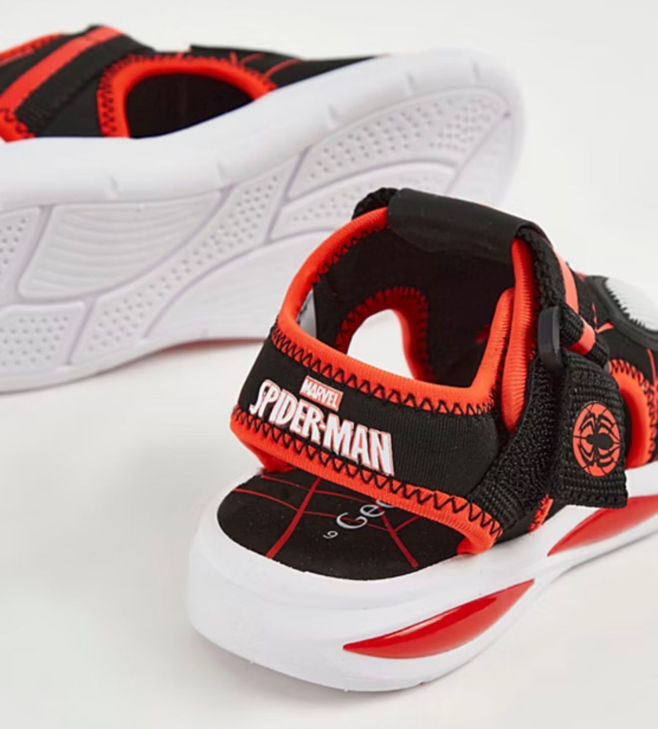 GEORGE MARVEL SPIDER MAN BLACK TREKKER SANDALS