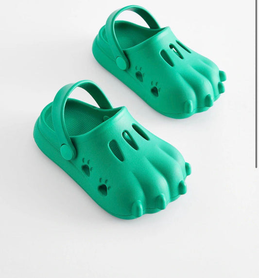NEXT BRIGHT GREEN 3D CLAW CLOGS