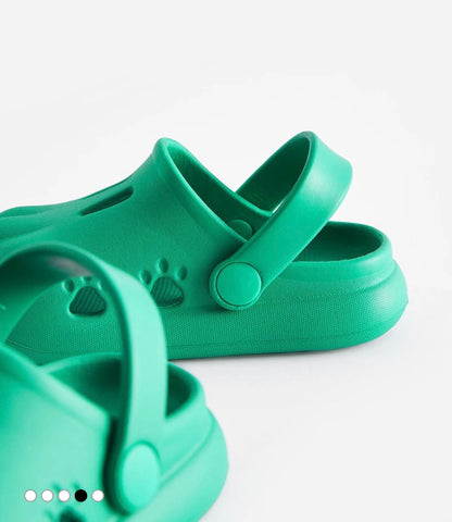 NEXT BRIGHT GREEN 3D CLAW CLOGS