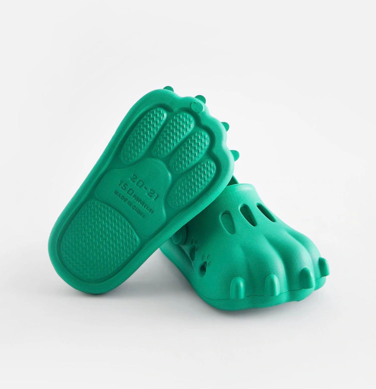 NEXT BRIGHT GREEN 3D CLAW CLOGS