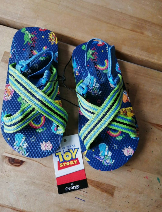 GEORGE DISNEY PIXAR TOY STORY BLUE CROSSOVER SANDALS