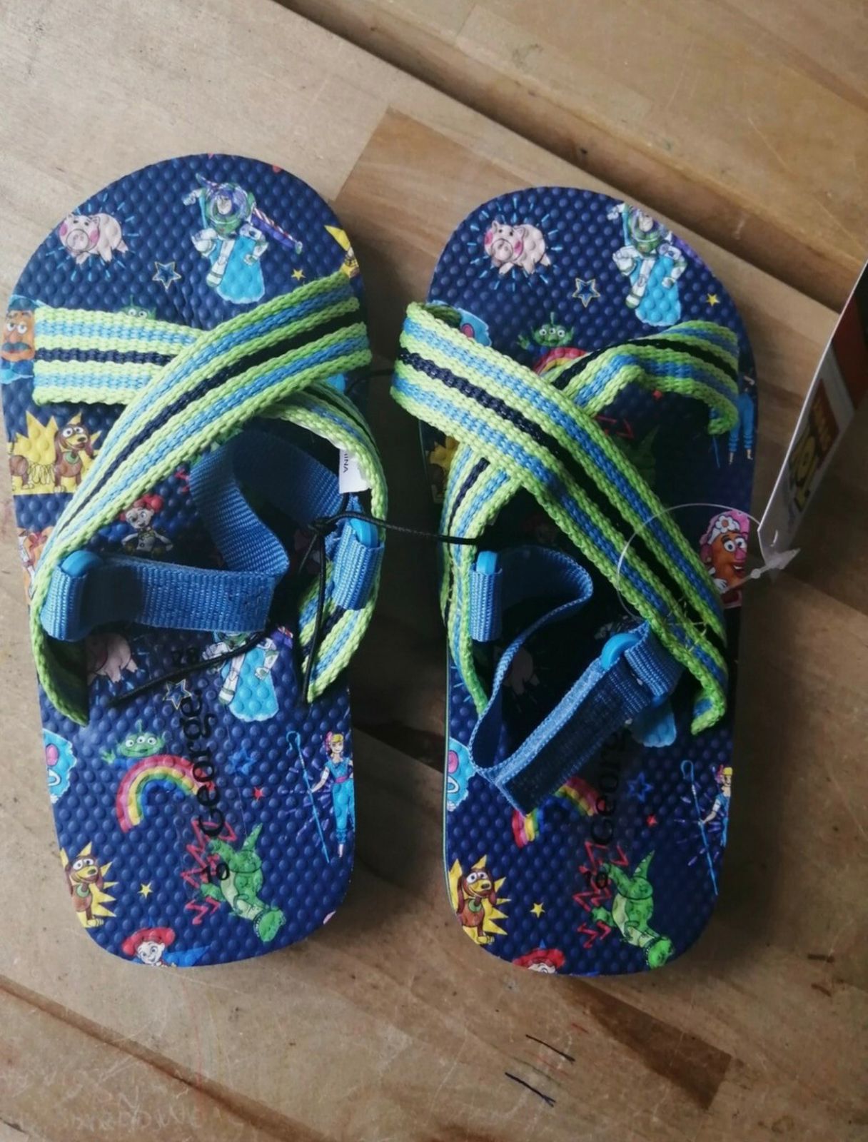 GEORGE DISNEY PIXAR TOY STORY BLUE CROSSOVER SANDALS