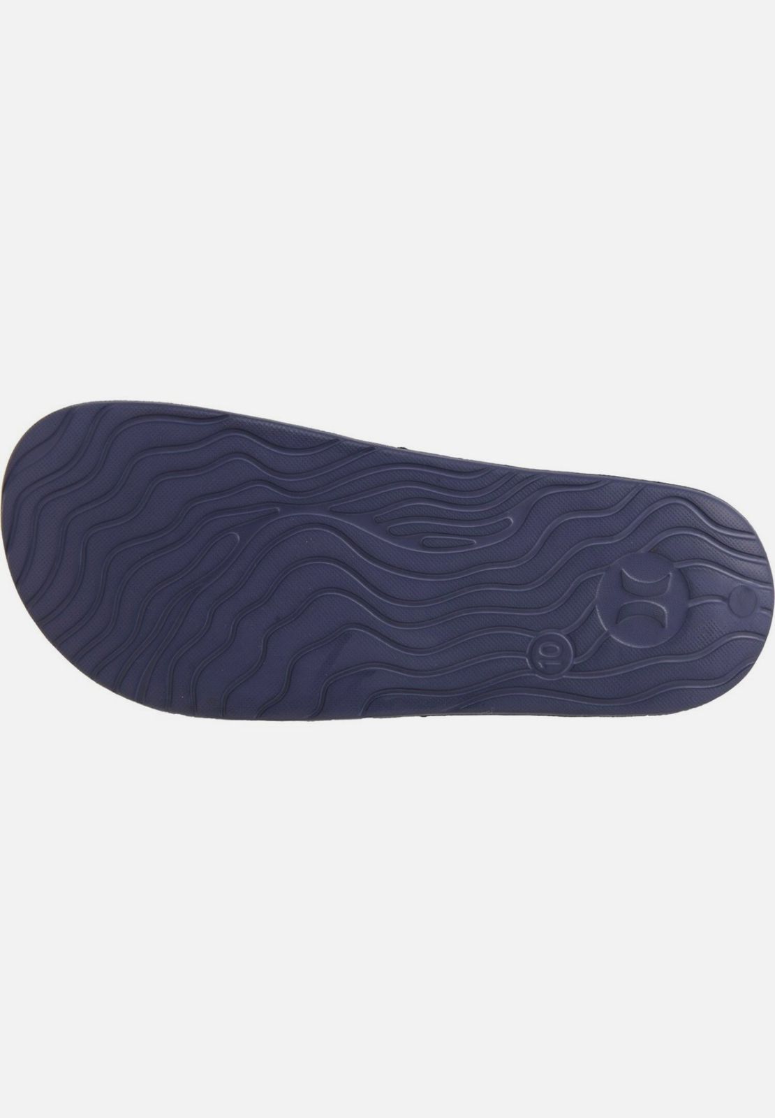 HURLEY MENS BLACK AND NAVY CUSHIONED  SLIDE