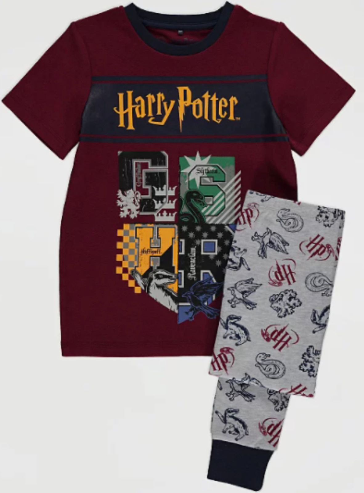 GEORGE HARRY POTTER PJ SET WITH SHORT SLEEVE SHIRT