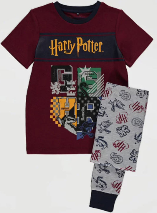 GEORGE HARRY POTTER PJ SET WITH SHORT SLEEVE SHIRT