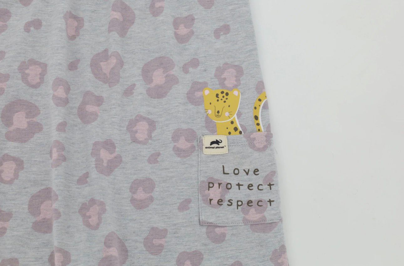 GEORGE COTTON JUMPSUIT LEAPARD PRINT WITH STRAPS ADORNED WITH BOW