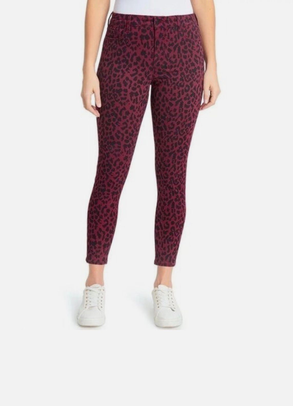 NEXT LE0PARD PRINT  STRECH ANKLE SKINNY JEANS