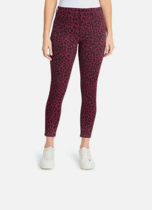 NEXT LE0PARD PRINT  STRECH ANKLE SKINNY JEANS