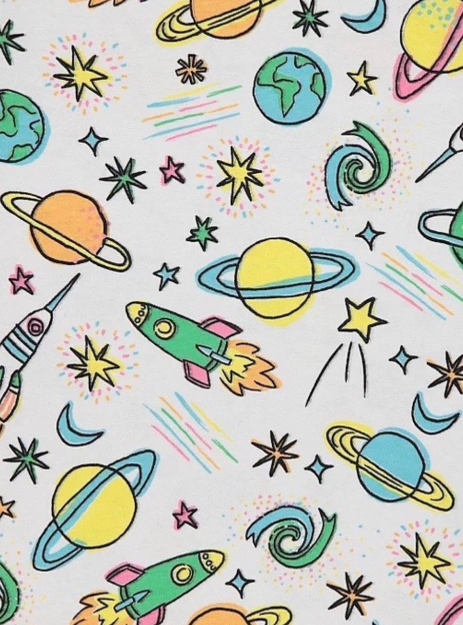 GEORGE COSMIC SPACE SHORT SLEEVE SHORT LEG PJ SET PACK OF 2