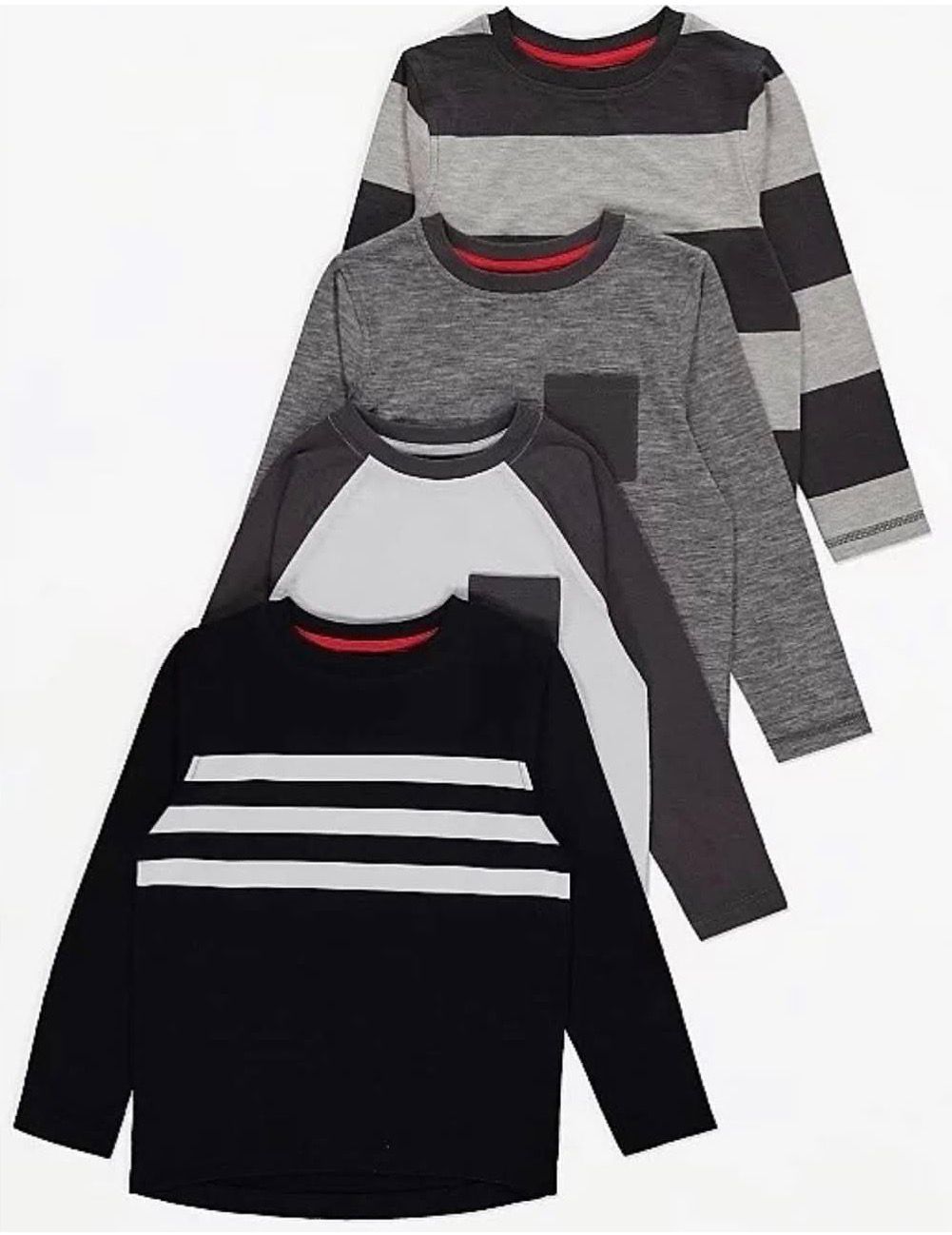 GEORGE RAGLAN FULL SLEEVES T-SHIRTS PACK OF 4